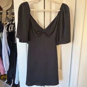 Abercrombie & Fitch Charcoal Mini Dress with tie back and shorts